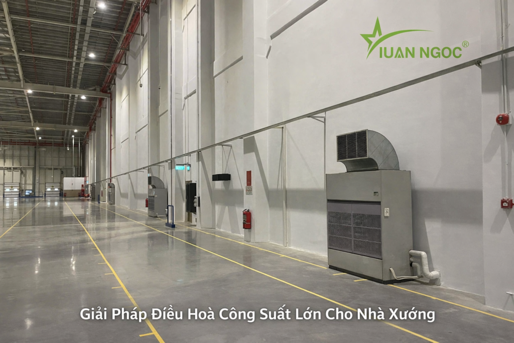 Thuê điều hòa nhà xưởng khu công nghiệp công suất lớn
